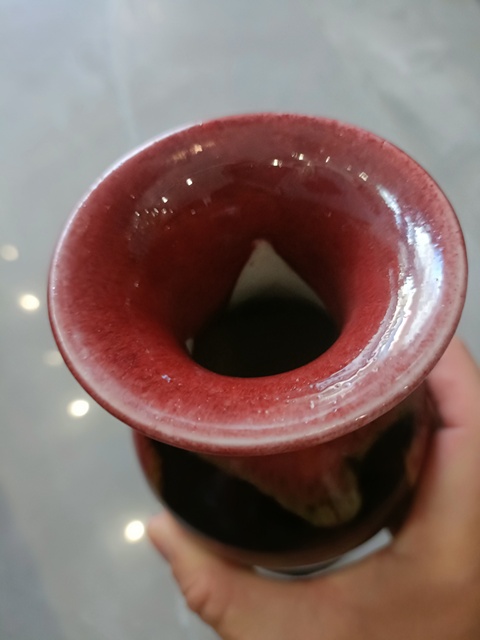 古玩陶瓷三陽開泰觀音瓶真品鑒賞圖