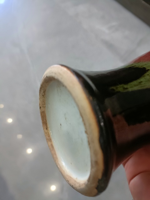 古玩陶瓷三陽開泰觀音瓶真品鑒賞圖