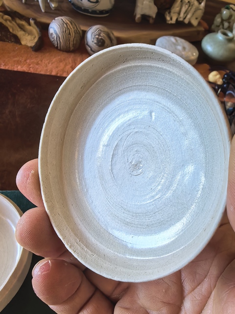 古玩陶瓷青白釉粉盒真品鑒賞圖