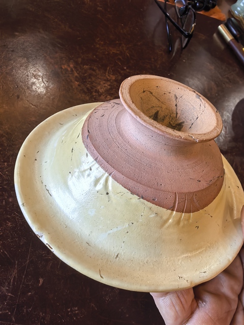 古玩陶瓷磁州窯白釉行爐真品鑒賞圖