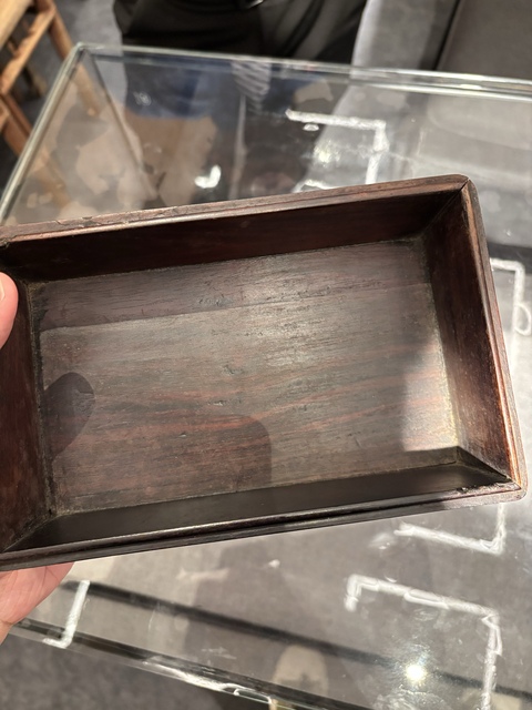 古玩雜項百寶嵌木盒真品鑒賞圖