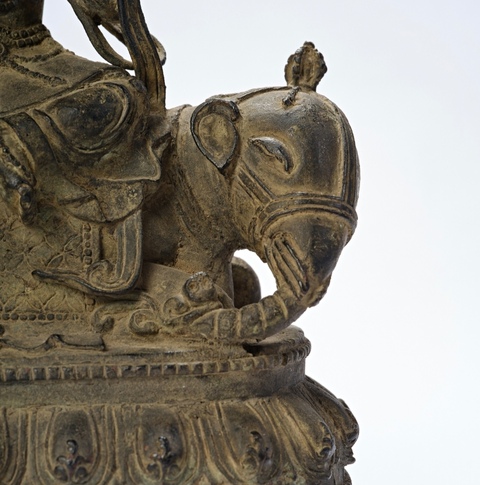 古玩銅器普賢菩薩真品鑒賞圖