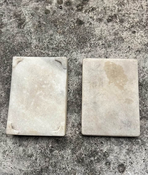 古玩雜項配蓋易水白玉硯真品鑒賞圖