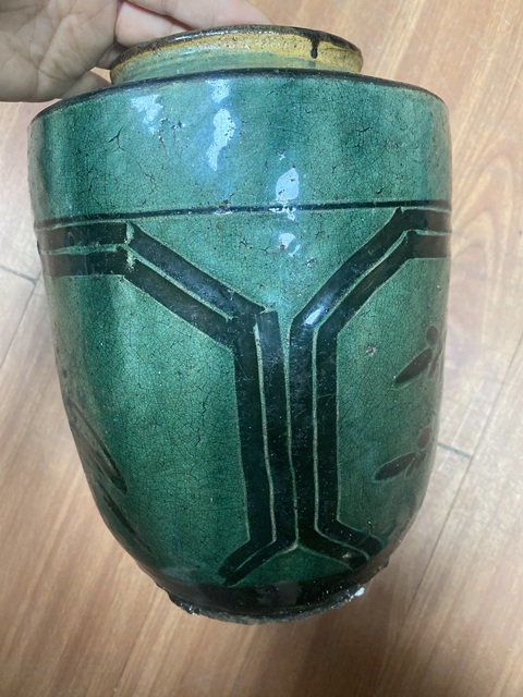 古玩陶瓷花鳥紋罐真品鑒賞圖