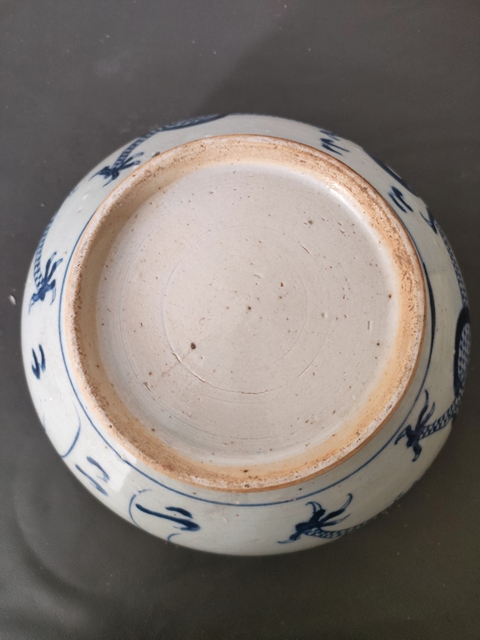 古玩陶瓷乾隆青花龍紋香爐真品鑒賞圖