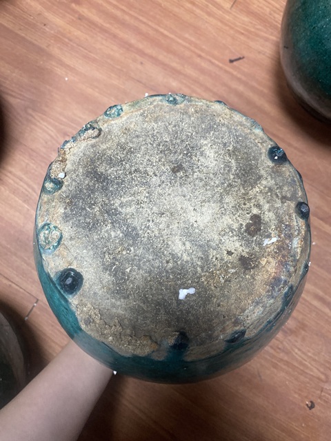 古玩陶瓷綠釉罐真品鑒賞圖