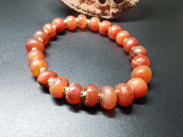 古玩玉器高古瑪瑙手鏈拍賣，當前價格600元