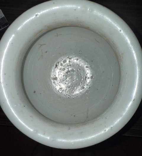 古玩陶瓷青花纏枝花卉紋香爐真品鑒賞圖