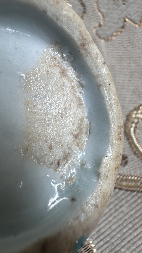 古玩陶瓷粉彩花卉紋貢碗真品鑒賞圖