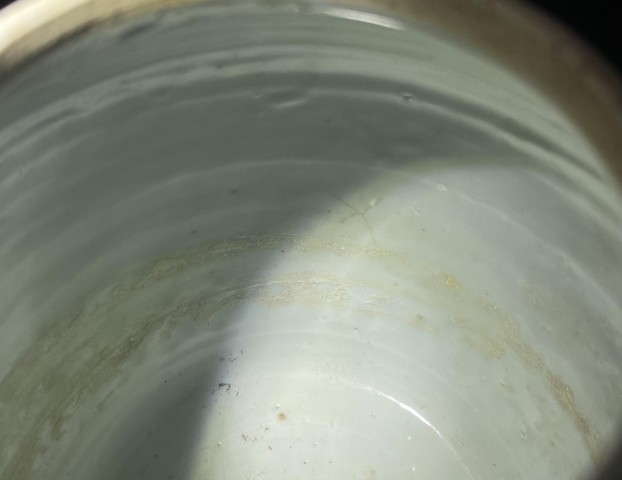 古玩陶瓷青花開(kāi)光山水人物四系壺真品鑒賞圖