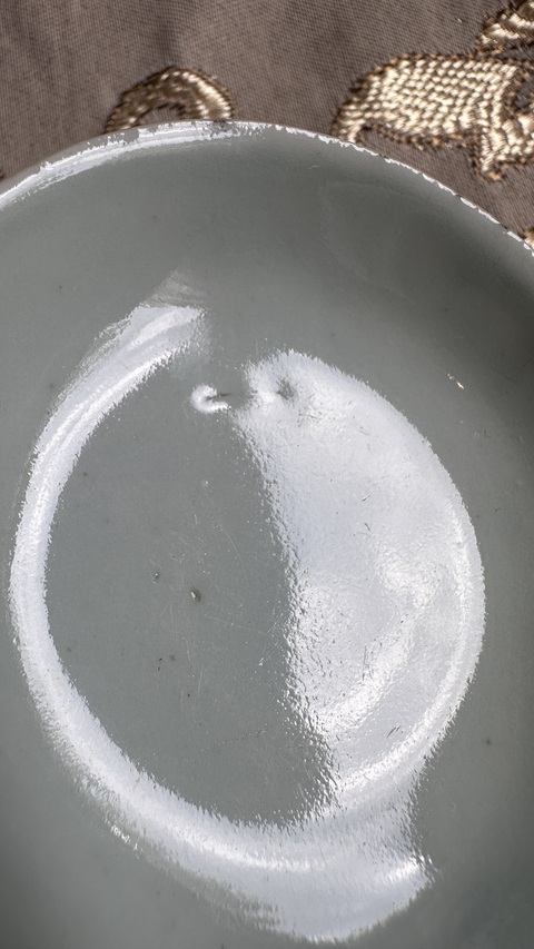 古玩陶瓷囍字紋青花蓋碗真品鑒賞圖