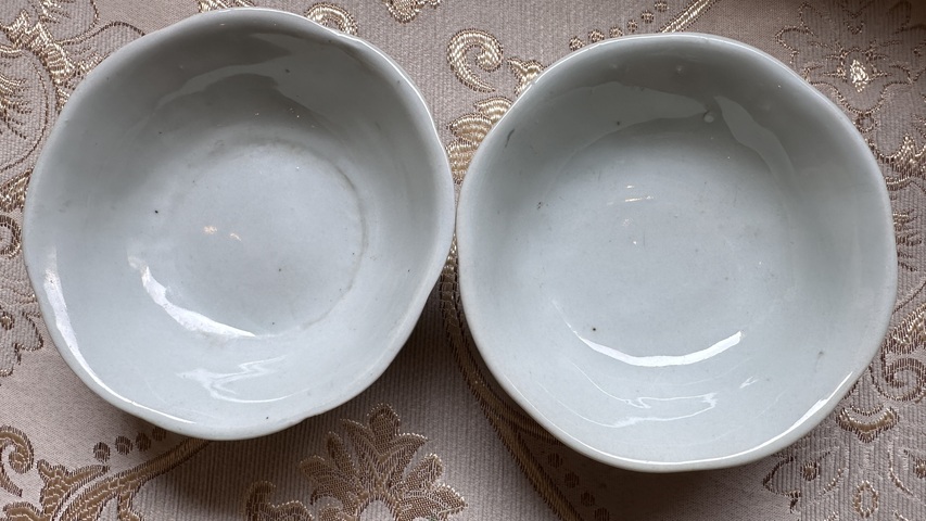 古玩陶瓷粉彩龍鳳紋貢碗真品鑒賞圖