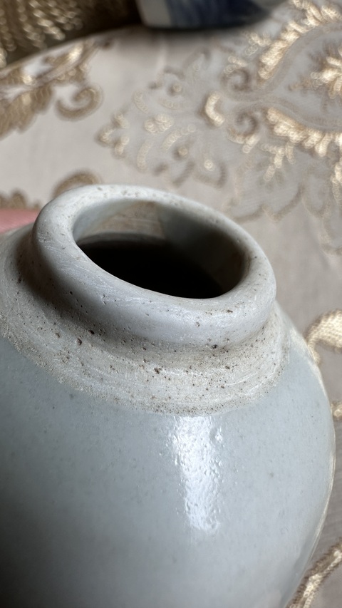 古玩陶瓷青花大吉大利圖瓶，注意品相真品鑒賞圖