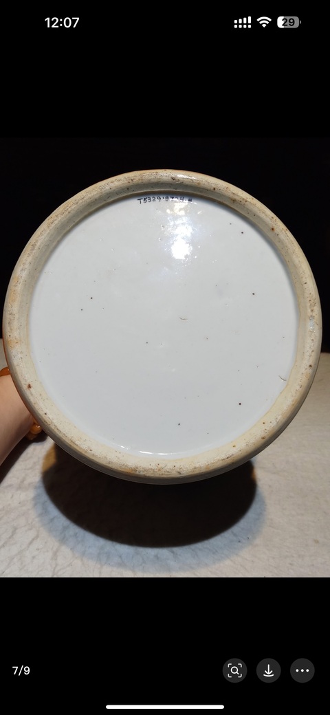 古玩陶瓷青花雙龍戲珠紋將軍罐真品鑒賞圖