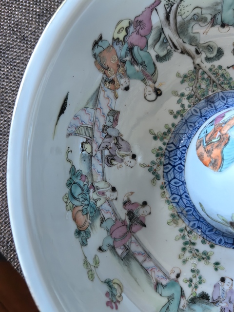 古玩陶瓷粉彩燭臺真品鑒賞圖