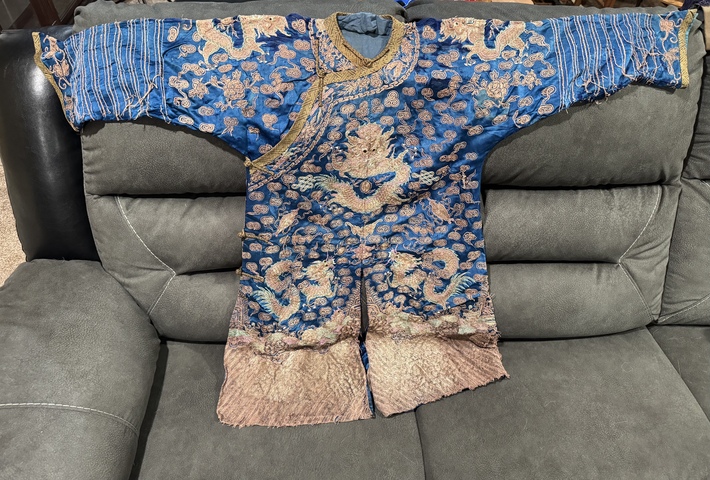 古玩雜項蟒袍真品鑒賞圖
