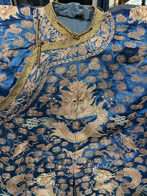 古玩雜項蟒袍真品鑒賞圖