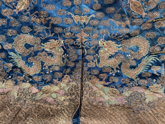 古玩雜項蟒袍真品鑒賞圖