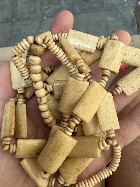 古玩雜項骨質手串鏈真品鑒賞圖