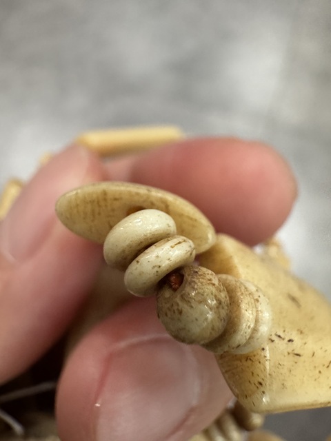 古玩雜項骨質手串鏈真品鑒賞圖