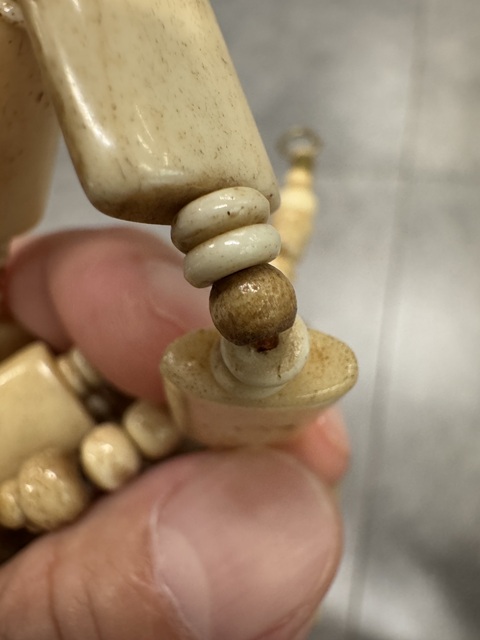 古玩雜項骨質項鏈真品鑒賞圖