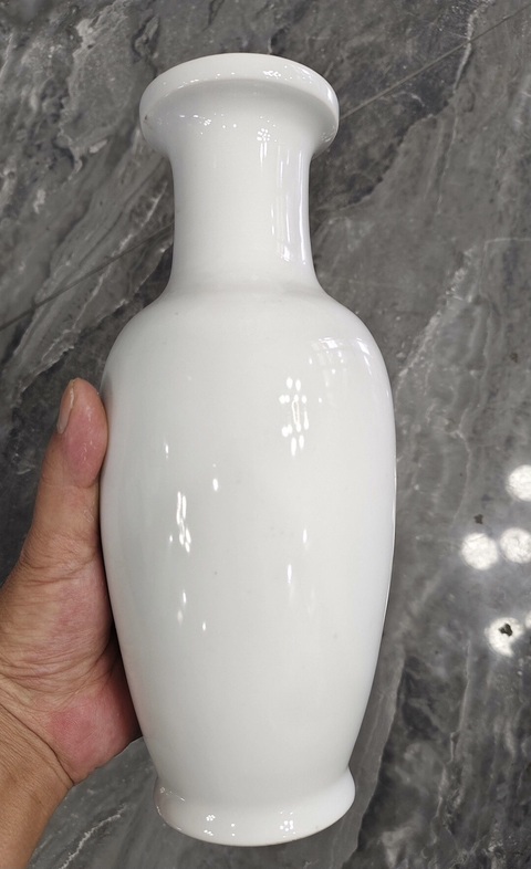 古玩陶瓷白釉瓶真品鑒賞圖