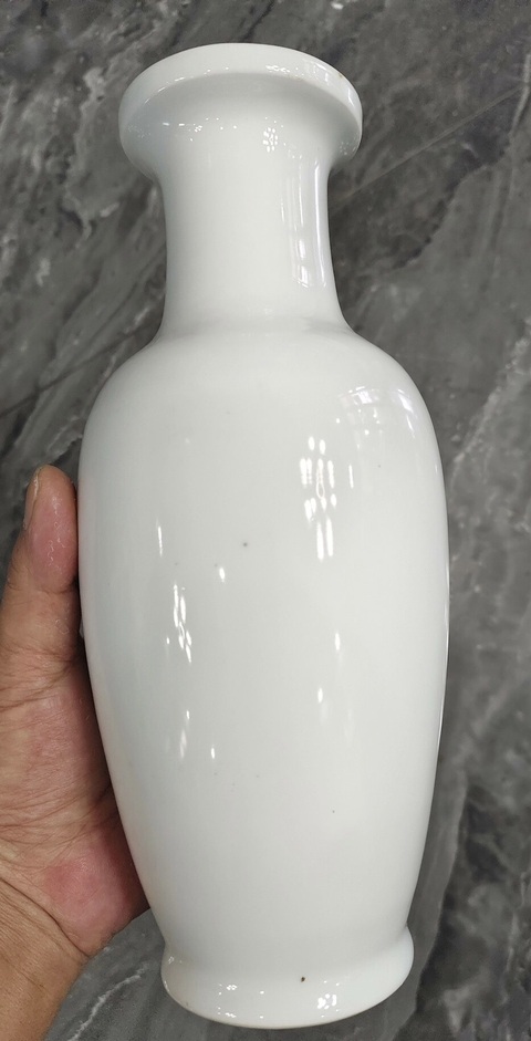 古玩陶瓷白釉瓶真品鑒賞圖