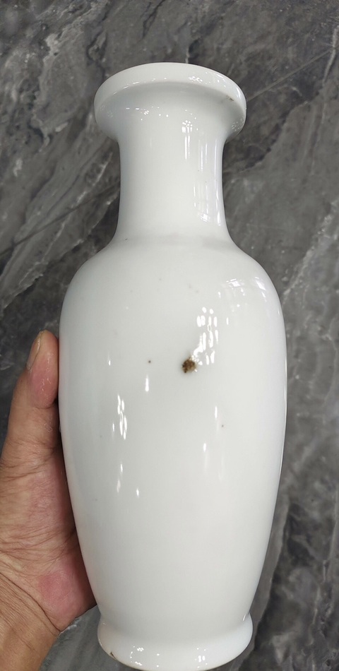 古玩陶瓷白釉瓶真品鑒賞圖