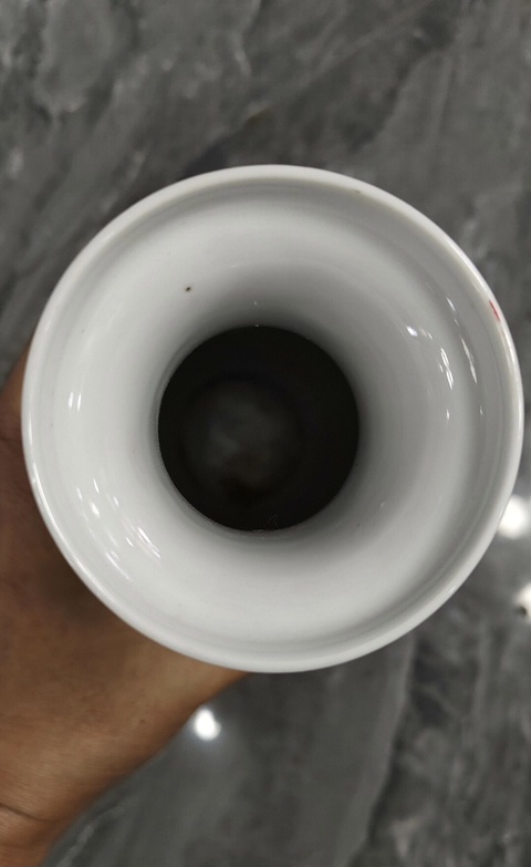 古玩陶瓷白釉瓶真品鑒賞圖