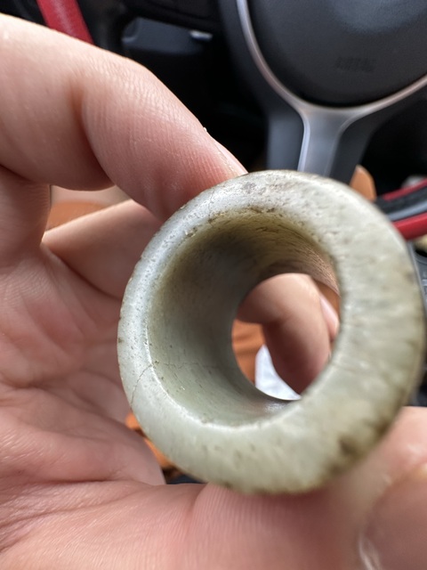 古玩玉器扳指真品鑒賞圖