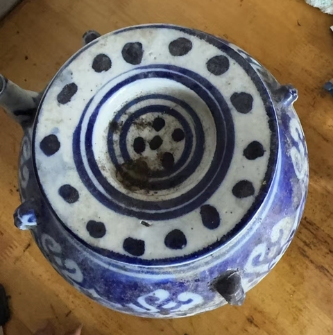 古玩陶瓷青花四系壺拍賣,當前價格590元