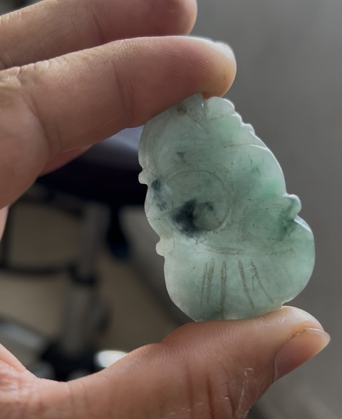 古玩玉器翡翠掛墜真品鑒賞圖