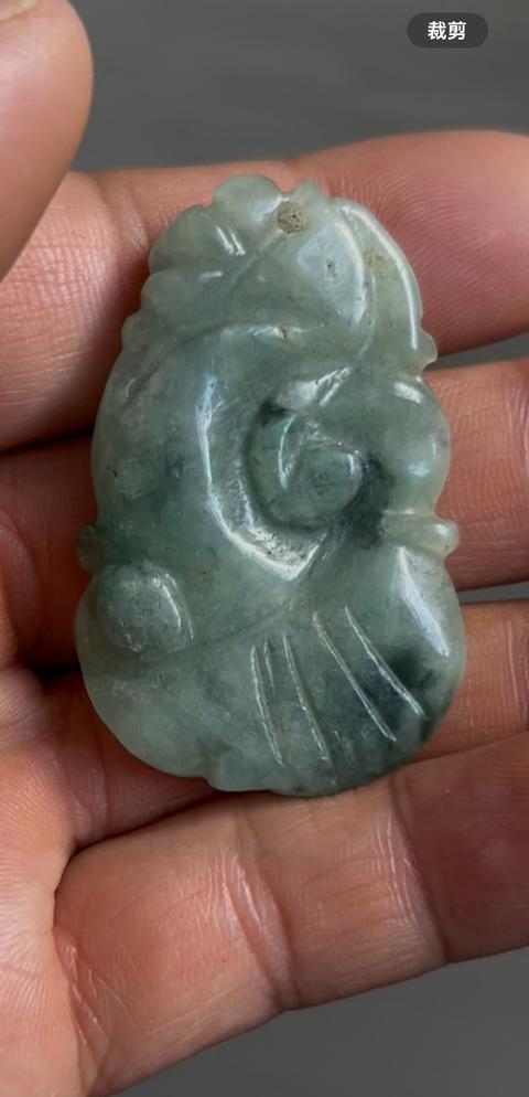 古玩玉器翡翠掛墜真品鑒賞圖