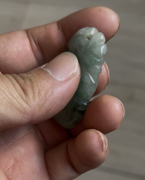 古玩玉器翡翠掛墜真品鑒賞圖