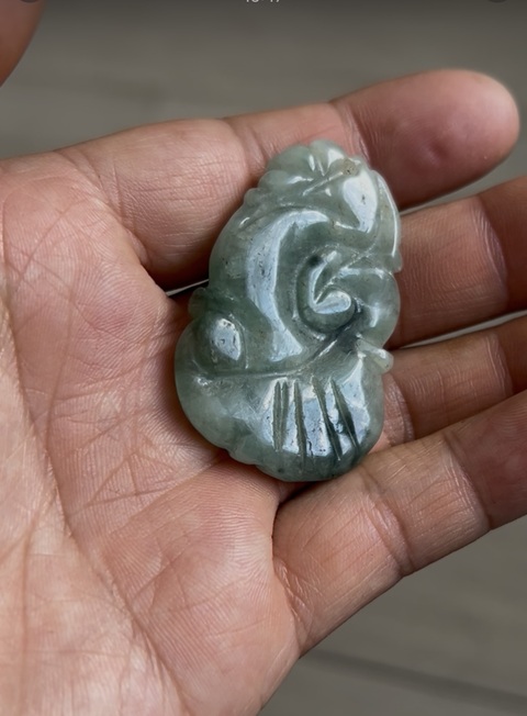 古玩玉器翡翠掛墜真品鑒賞圖