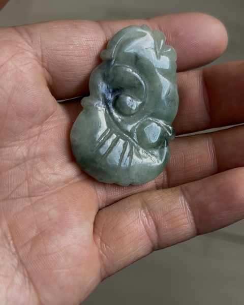 古玩玉器翡翠掛墜真品鑒賞圖