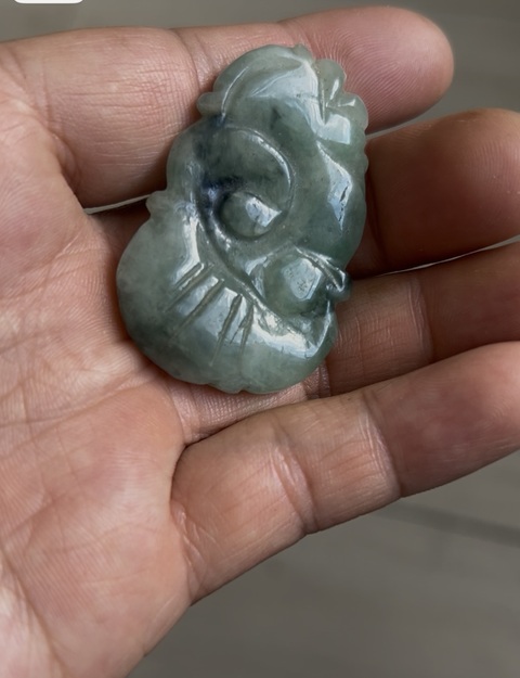 古玩玉器翡翠掛墜真品鑒賞圖