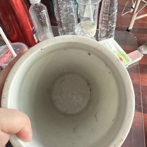 古玩陶瓷民國新粉彩林茂題材帽桶一對真品鑒賞圖