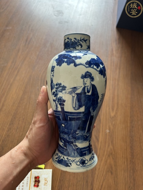 古玩陶瓷清晚·青花人物故事紋雞腿瓶拍賣,當前價格2980元
