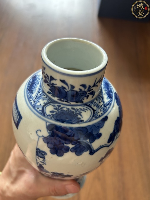 古玩陶瓷清晚·青花人物故事紋雞腿瓶拍賣,當前價格2980元