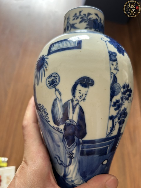 古玩陶瓷清晚·青花人物故事紋雞腿瓶拍賣,當前價格2980元