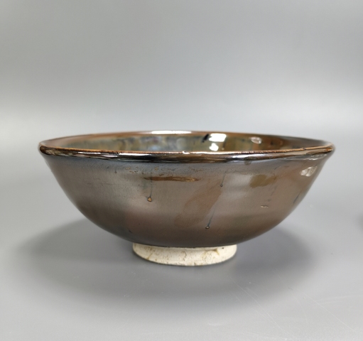 古玩陶瓷明以前-定窯紫金釉撇口碗拍賣,當前價格1999元