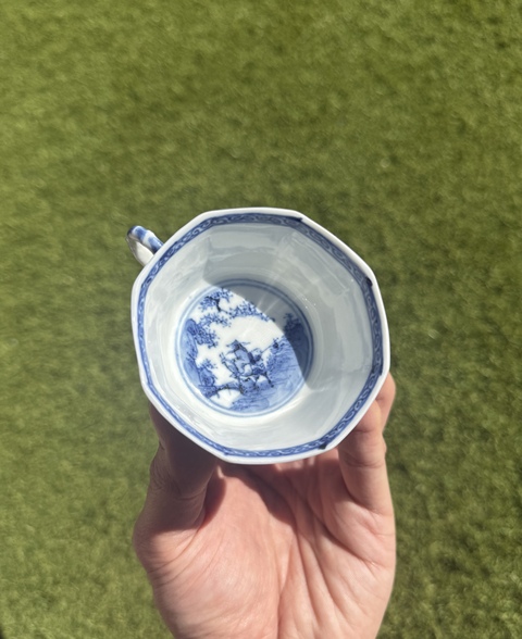 古玩陶瓷青花杯盤真品鑒賞圖