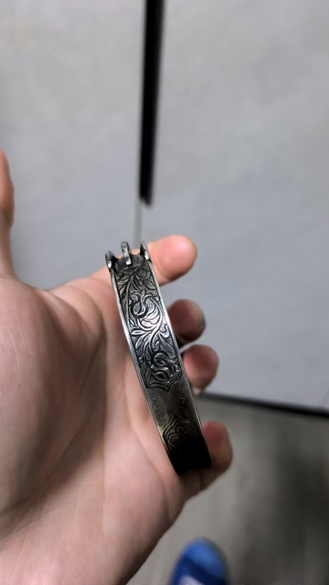 古玩雜項銀鐲真品鑒賞圖