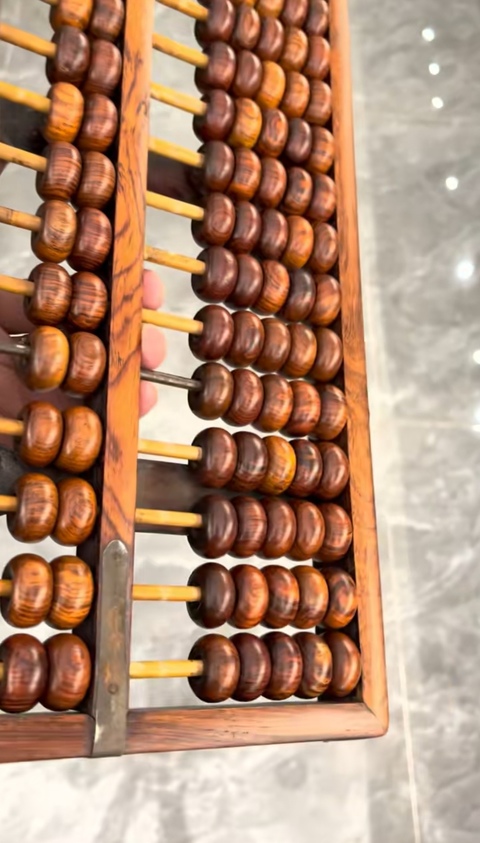 古玩雜項算盤真品鑒賞圖