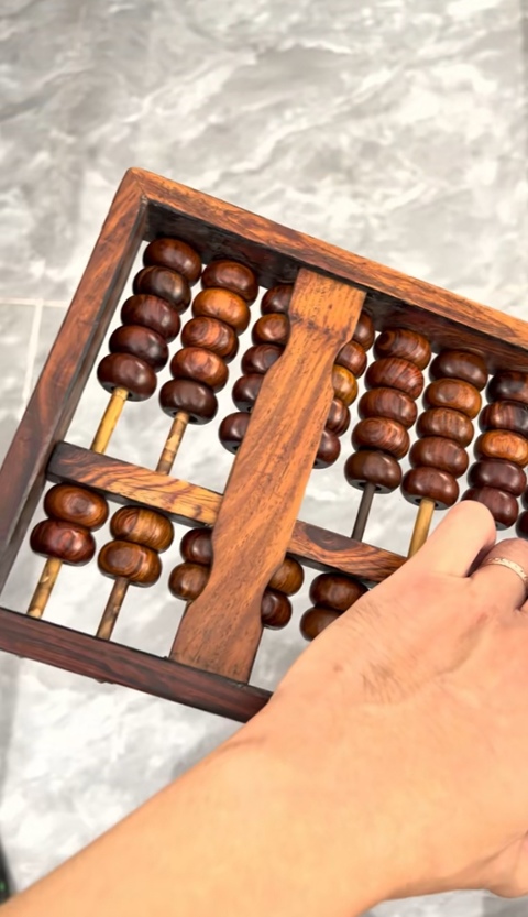 古玩雜項算盤真品鑒賞圖