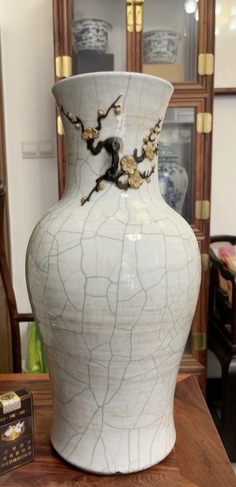 古玩陶瓷官釉瓶真品鑒賞圖