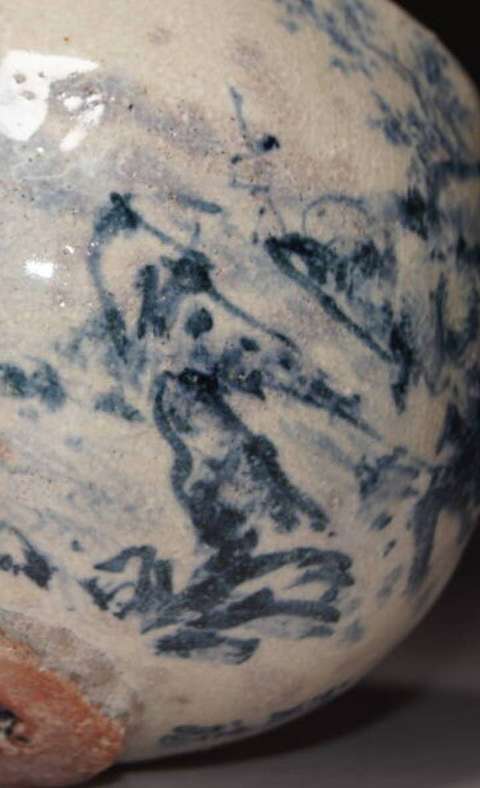 古玩陶瓷青花山水紋杯真品鑒賞圖