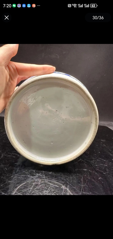 古玩陶瓷康熙青花棒槌瓶真品鑒賞圖