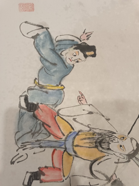 古玩字畫毛鴻安戲劇人物畫芯真品鑒賞圖